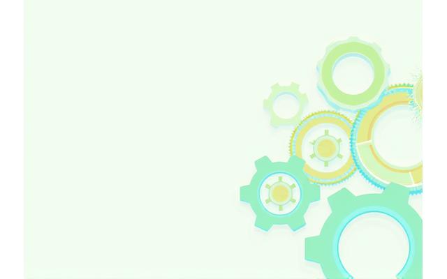 Stylized abstract gears and document icons, symbolizing policy updates, communication, and clear processes.